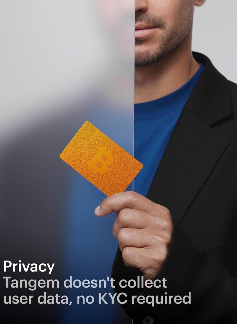 tangem محفظة تانجم للعملات الرقمية 2.0 [عبوة من 3] - برتقالي بيتكوين - Image 3